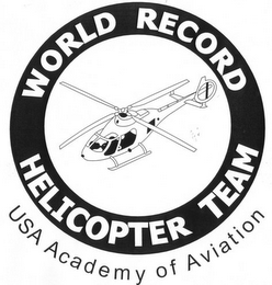 WORLD RECORD HELICOPTER TEAM USA ACADEMY OF AVIATION logo