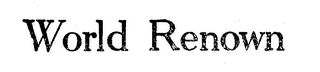 WORLD RENOWN logo