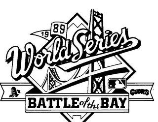 WORLD SERIES BATTLE OF THE BAY 1989 A'S GIANTS logo
