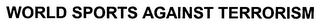 WORLD SPORTS AGAINST TERRORISM logo