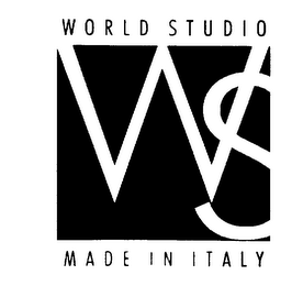 WORLD STUDIO WS MADE IN ITALY logo