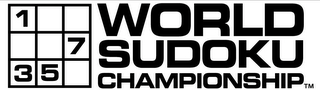WORLD SUDOKU CHAMPIONSHIP 1 7 3 5 logo