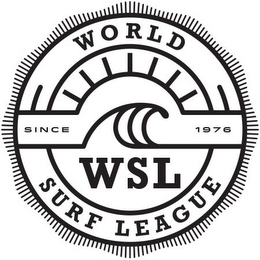 WORLD SURF LEAGUE - WSL - SINCE 1976 logo