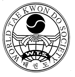 WORLD TAE KWON DO SOCIETY W.T.S. logo