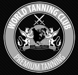 WORLD TANNING CLUB PREMIUM TANNING GLOBAL TANNING SERVICES logo