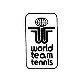 WORLD TEAM TENNIS  W T T logo