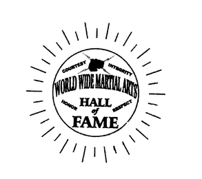 WORLD WIDE MARTIAL ARTS HALL OF FAME COURTESY INTEGRITY HONOR RESPECT logo