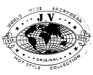 WORLD WIDE SPORTS WEAR 1950-ORGINAL 2000 HOTSTYLE COLLECTION logo