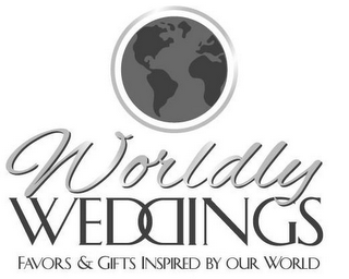 WORLDLY WEDDINGS FAVORS & GIFTS INSPIRED BY OUR WORLD logo