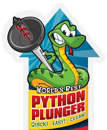 WORLDS BEST PYTHON PLUNGER QUICK! EASY! CLEAN! logo