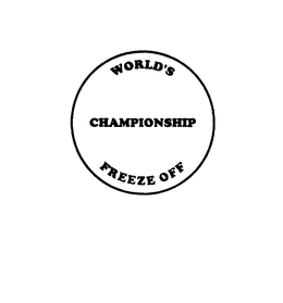 WORLD'S CHAMPIONSHIP FREEZE OFF logo