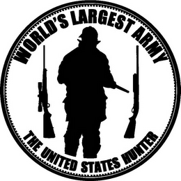 WORLD'S LARGEST ARMY THE UNITED STATES HUNTER logo