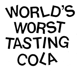 WORLD'S WORST TASTING COLA logo