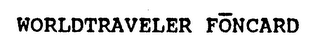 WORLDTRAVELER FONCARD logo