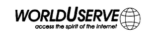 WORLDUSERVE ACCESS THE SPIRIT OF THE INTERNET logo
