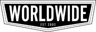 WORLDWIDE EST 2003 logo