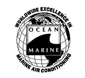 WORLDWIDE EXCELLENCE IN MARINE AIR CONDITIONING OCEAN MARINE logo