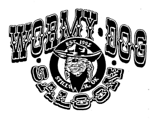 WORMY DOG SALOON EST 1992 STILLWATER, OK logo
