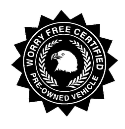 WORRY FREE CERTIFIED PRE-OWNED VEHICLE logo