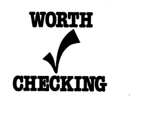 WORTH CHECKING logo