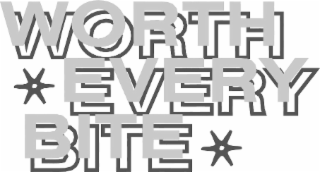 WORTH EVERY BITE logo