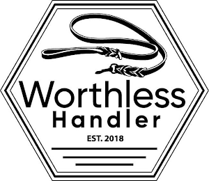 WORTHLESS HANDLER EST. 2018 logo