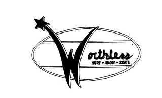 WORTHLESS SURF SNOW SKATE logo