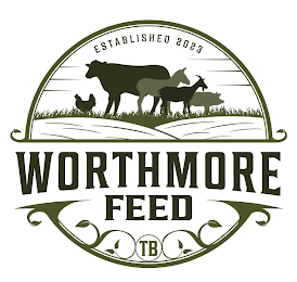 WORTHMORE FEED ESTABLISHED 2023 TB logo