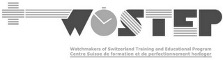 WOSTEP WATCHMAKERS OF SWITZERLAND TRAINING AND EDUCATIONAL PROGRAM CENTRE SUISSE DE FORMATION ET DE PERFECTIONNEMENT HORLOGER logo
