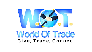 WOT WORLD OF TRADE GIVE, TRADE, CONNECT logo