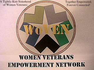 WOVEN WOMEN VETERANS EMPOWERMENT NETWORK A TIGHTLY-KNIT SISTERHOOD OF WOMEN VETERANS; TOGETHER EMPOWERED; FOREVER CONNECTED! logo