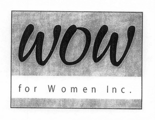 WOW FOR WOMEN INC. logo