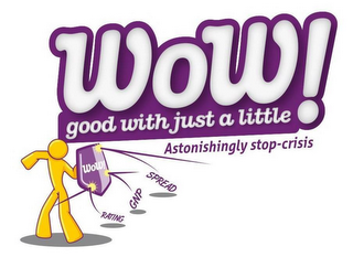WOW! GOOD WITH JUST A LITTLE, ASTONISHING STOP-CRISIS, WOW! RATING GNP SPREAD logo