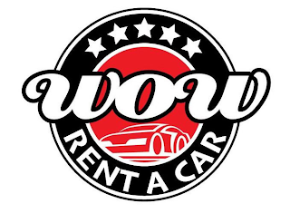 WOW RENT A CAR logo