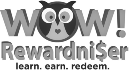WOW! REWARDNI$ER LEARN. EARN. REDEEM logo