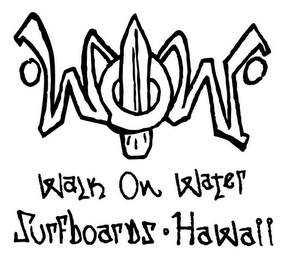 WOW WALK ON WATER SURFBOARDS HAWAII logo