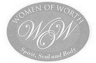 WOW WOMEN OF WORTH SPIRIT, SOUL AND BODY logo