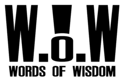 W.O.W WORDS OF WISDOM logo