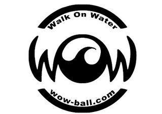 WOW WOW-BALL.COM WALK ON WATER logo