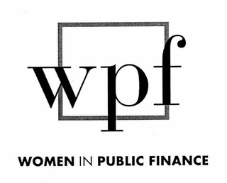 WPF WOMEN IN PUBLIC FINANCE logo
