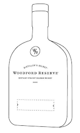 WR DISTILLER'S SELECT WOODFORD RESERVE KENTUCKY STRAIGHT BOURBON WHISKEY logo