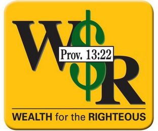 W$R PROV: 13:22 WEALTH FOR THE RIGHTEOUS logo