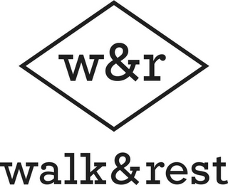 W&R WALK&REST logo