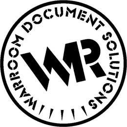 WR WARROOM DOCUMENT SOLUTIONS logo