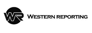 WR WESTERN REPORTING logo