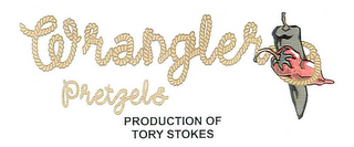 WRANGLER PRETZELS PRODUCTION OF TORY STOKES logo