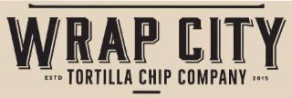 WRAP CITY TORTILLA CHIP COMPANY ESTD 2015 logo