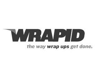 WRAPID THE WAY WRAP UPS GET DONE. logo