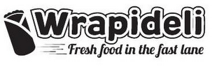 WRAPIDELI FRESH FOOD IN THE FAST LANE logo