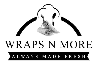WRAPS N MORE ALWAYS MADE FRESH logo